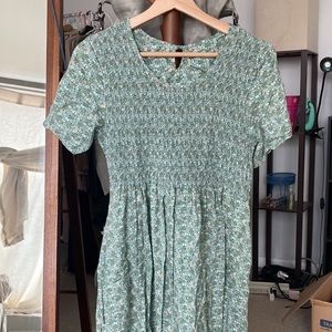 VTG ruched floral dress